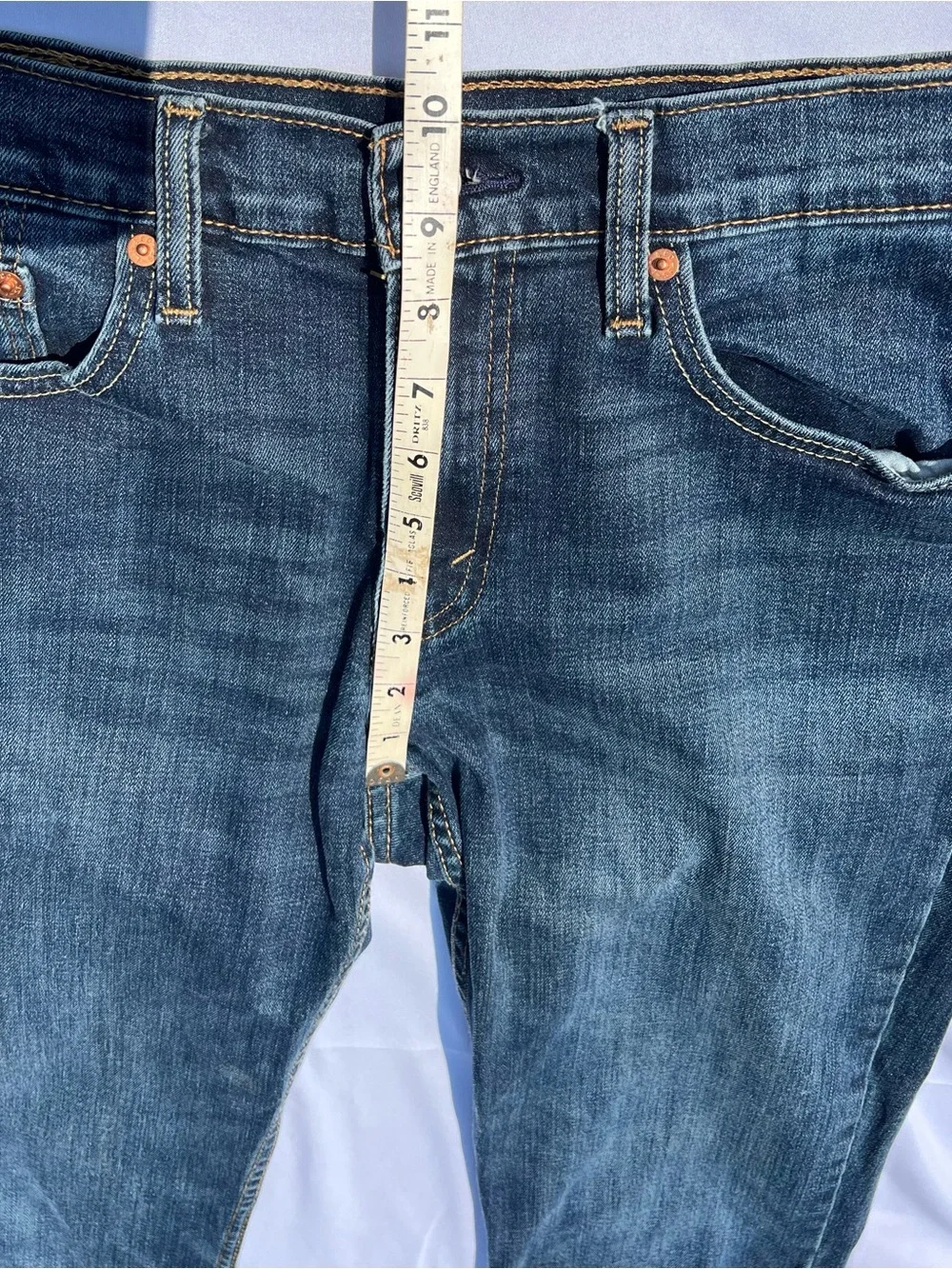 Levis 511 Jeans Mens 32x32 Blue Slim Straight Dark Wash Stretch Denim Workwear